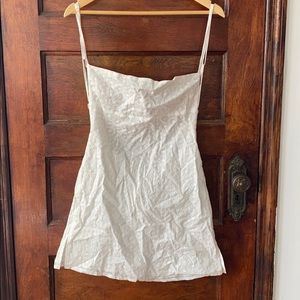 White mini eyelet dress purchased from Dolls Kill